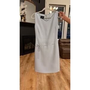 AKRIS Light Blue Wool Sheath Dress: US Size 8
